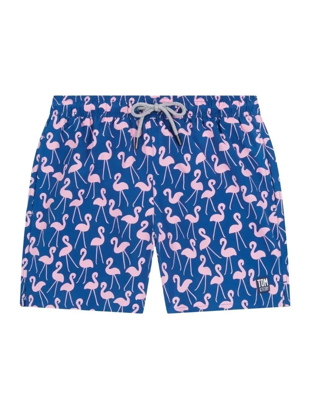 Tom & Teddy Rose Flamingos Classic Swim Shorts - Size Boys 11/12